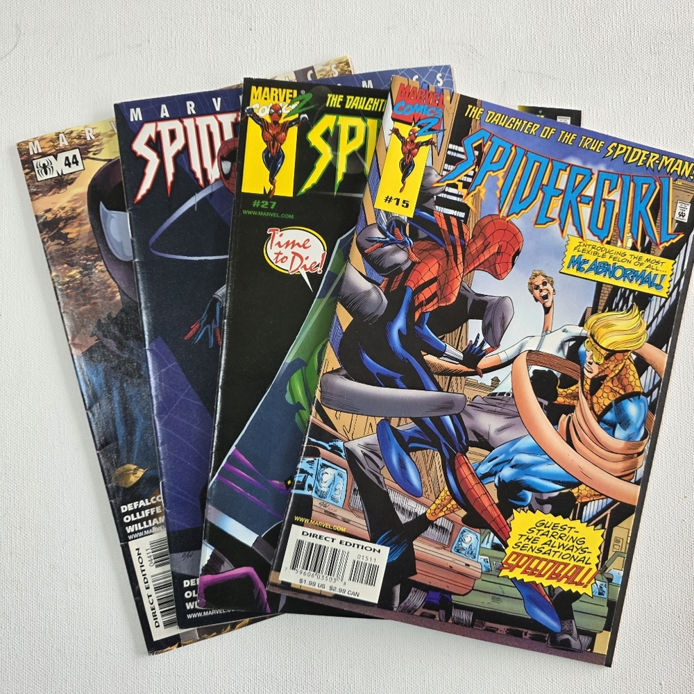 Spider-Girl Comic Lot 4 Issues Marvel #15 #27 #40 #44
